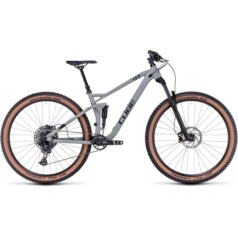 Cube Stereo ONE22 Pro Dual Suspension Mountain Bike Swamp Grey/Black XS