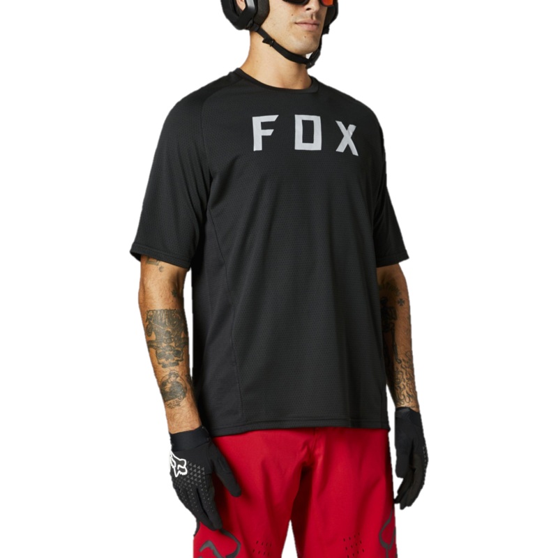 FOX Defend Short Sleeve Jersey Black 2021 SM