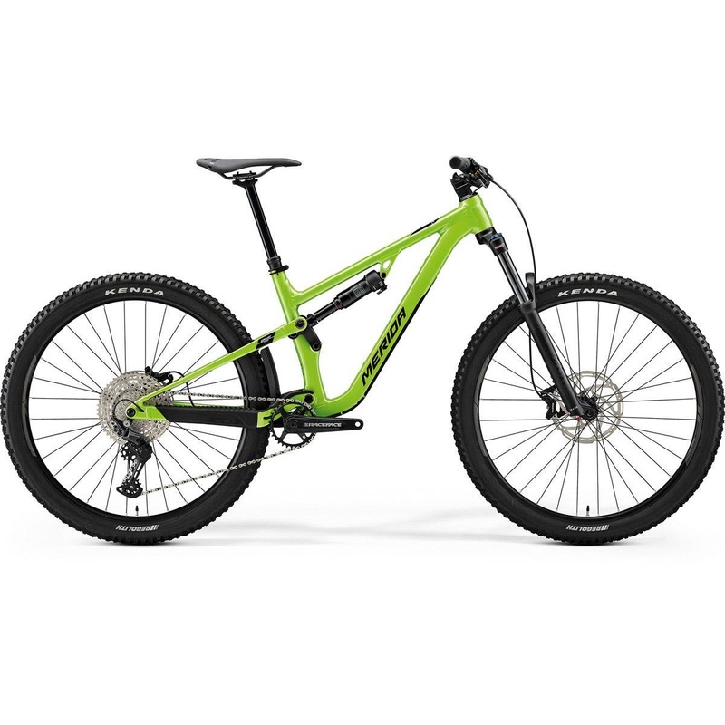 Merida One-Forty 400 Dual Suspension Mountain Bike Metallic Green/Black XS