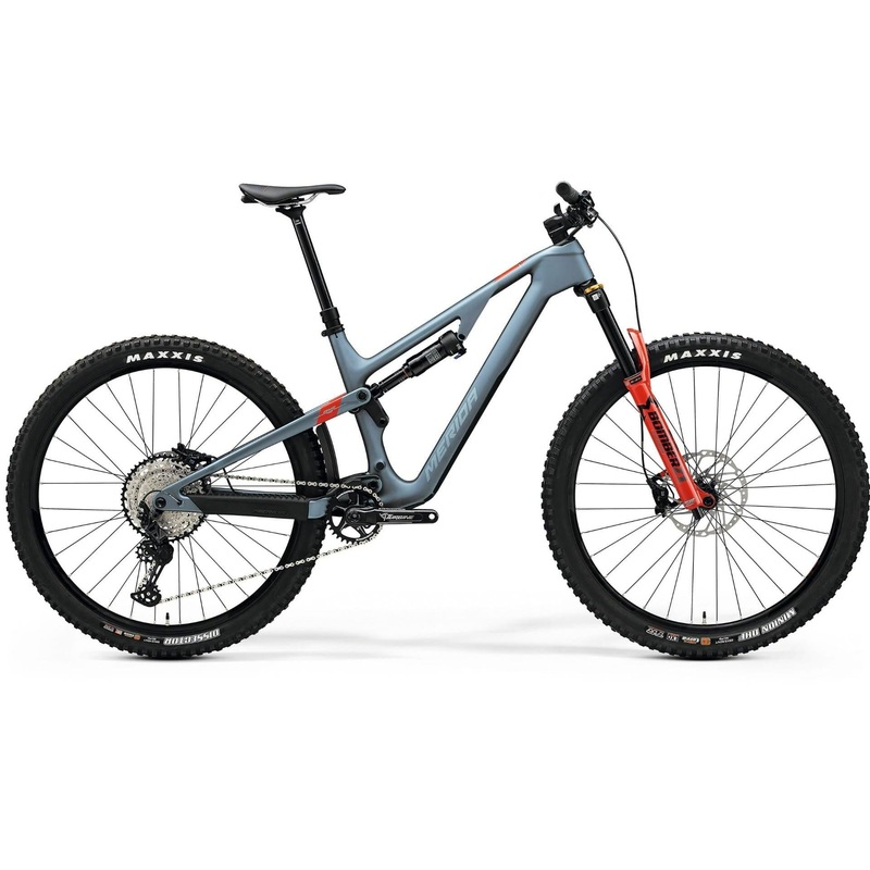 Merida One-Forty 6000 Dual Suspension Mountain Bike Steel Blue/Race Red SM