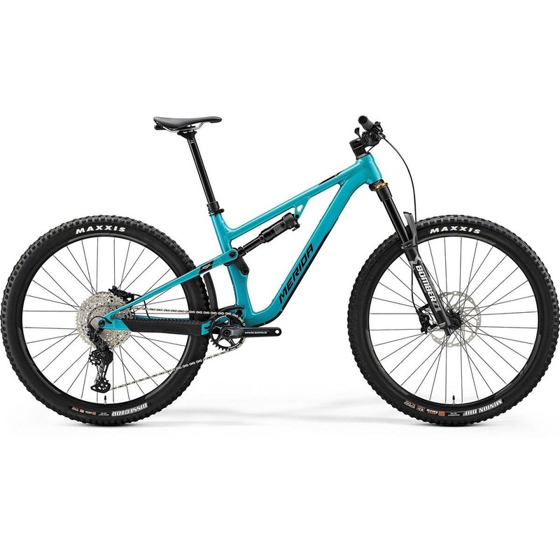 Merida One-Forty 700 Dual Suspension Mountain Bike Metallic Teal/Black XS