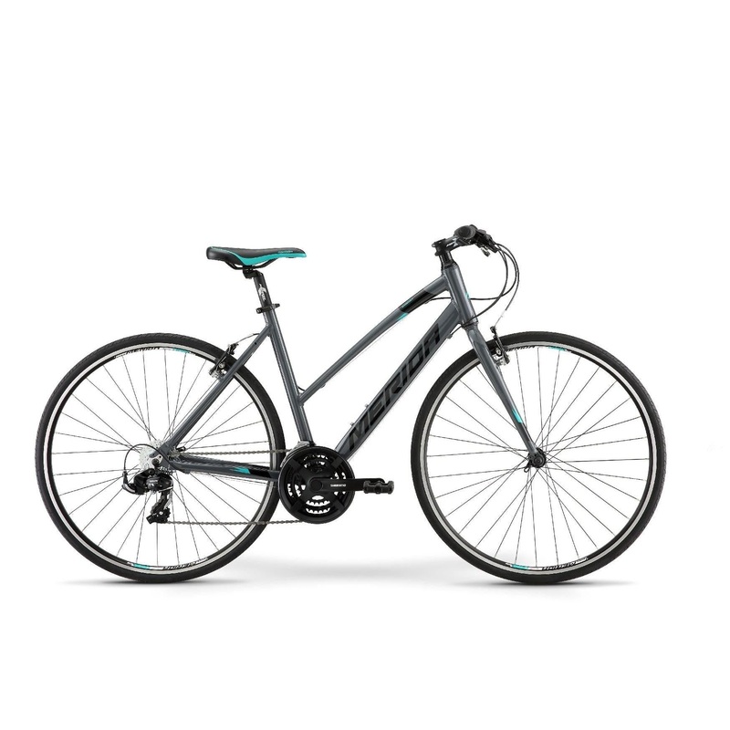 Merida Speeder 10 V Flat Bar Road Bike Glossy Grey/Black/Teal WXXS