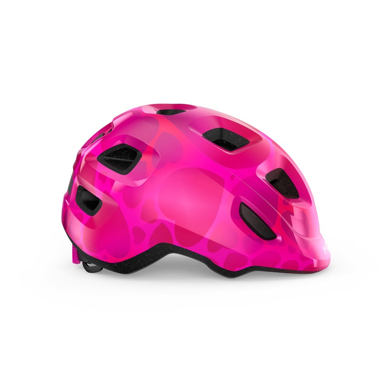 MET Hooray Kids Helmet Pink Hearts XS