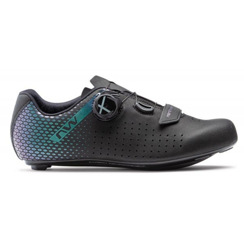 Northwave Core Plus 2 Women’s Road Shoes Black/Iridescent Shoes – 36