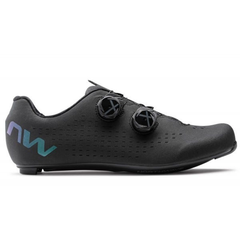 Northwave Revolution 3 Carbon Road Shoes Black/Iridescent Shoes – 41