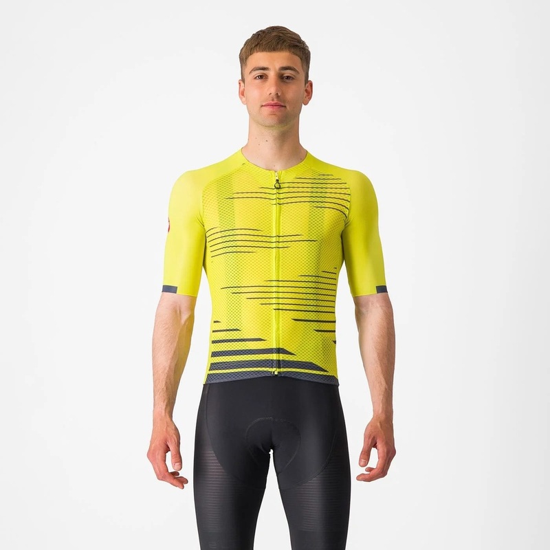 Castelli Climbers 4.0 Short Sleeve Jersey Sulphur/Twilight Blue XS