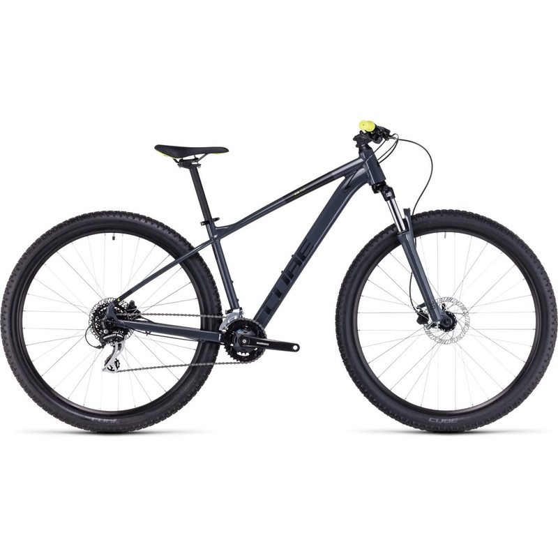 Cube Aim Pro Hardtail Mountain Bike grey’n’flashyellow XS