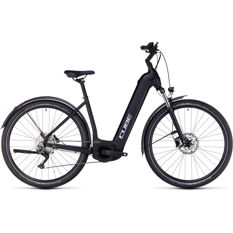 Cube Nuride Hybrid Pro 625 Allroad Easy Entry Electric Hybrid Bike black’n’metal XS
