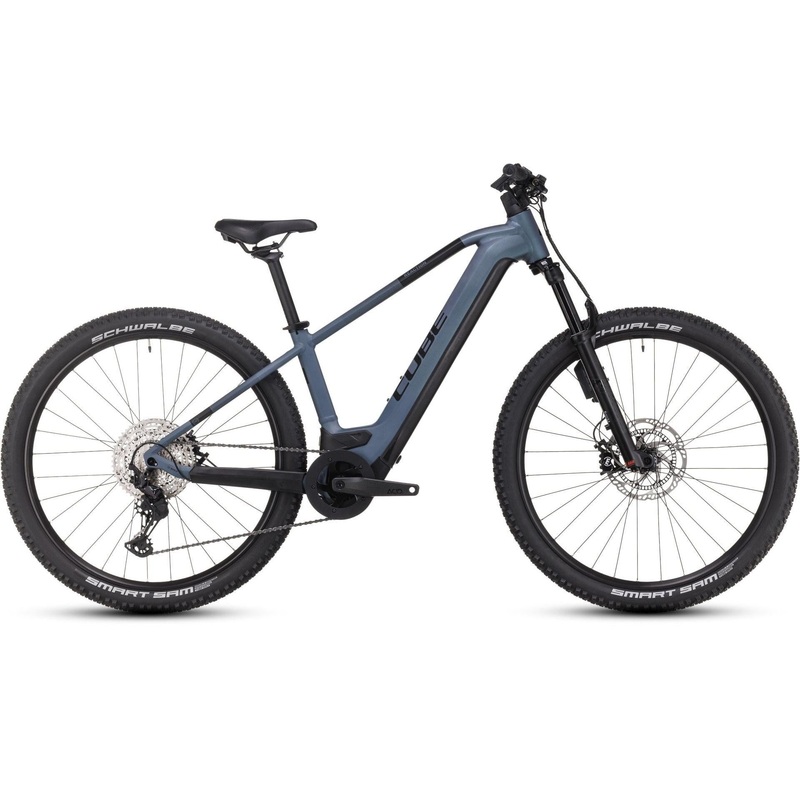 Cube Reaction Hybrid ABS 750 Electric Hardtail Mountain Bike Grey n Blue SM
