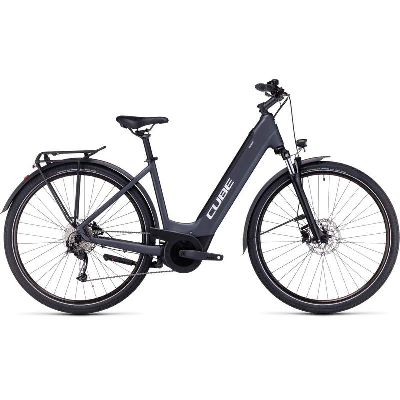 Cube Touring Hybrid ONE 500 Easy Entry Hybrid Bike 500Wh Battery grey’n’white XS