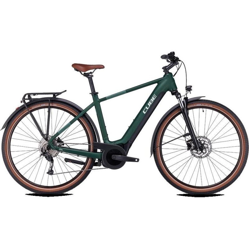 Cube Touring Hybrid ONE 500 Electric Hybrid Bike Darkgreen’n’Green SM