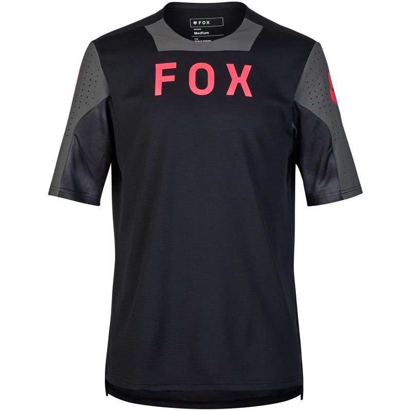 FOX Defend Short Sleeve Jersey Taunt Black 2024 SM