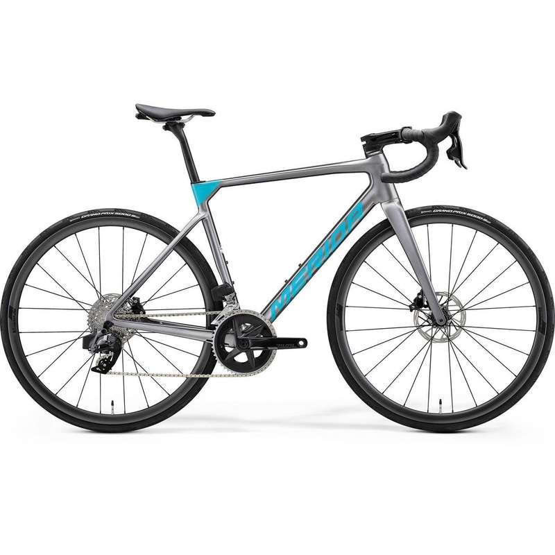 Merida Scultura 7000 Drop Bar Road Bike Gunmetal Grey/Teal XXS