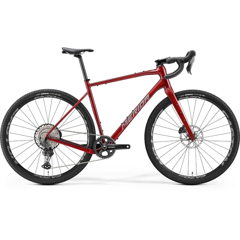 Merida Silex 700 Gravel Bike Dark Strawberry/Grey Red XS
