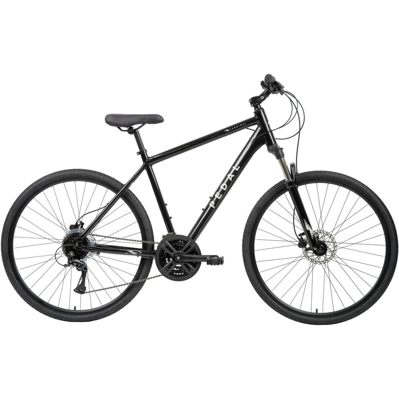Pedal Cardinal Hybrid Bike Gloss Black XS