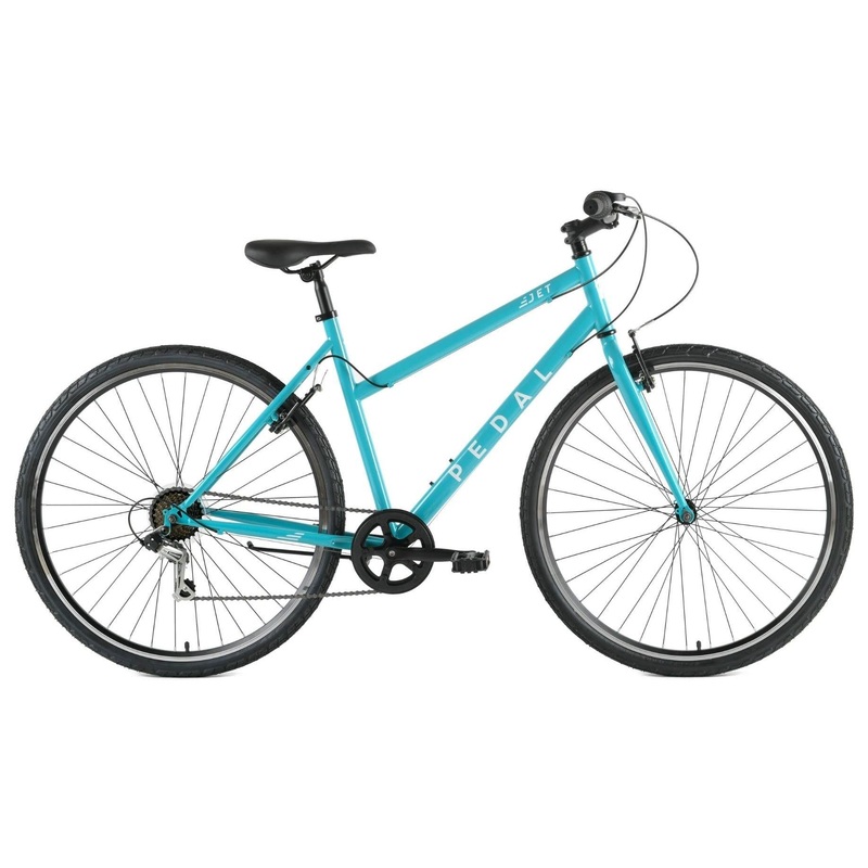 Pedal Jet 3 Trapeze Flat Bar Road Bike Turquoise XS