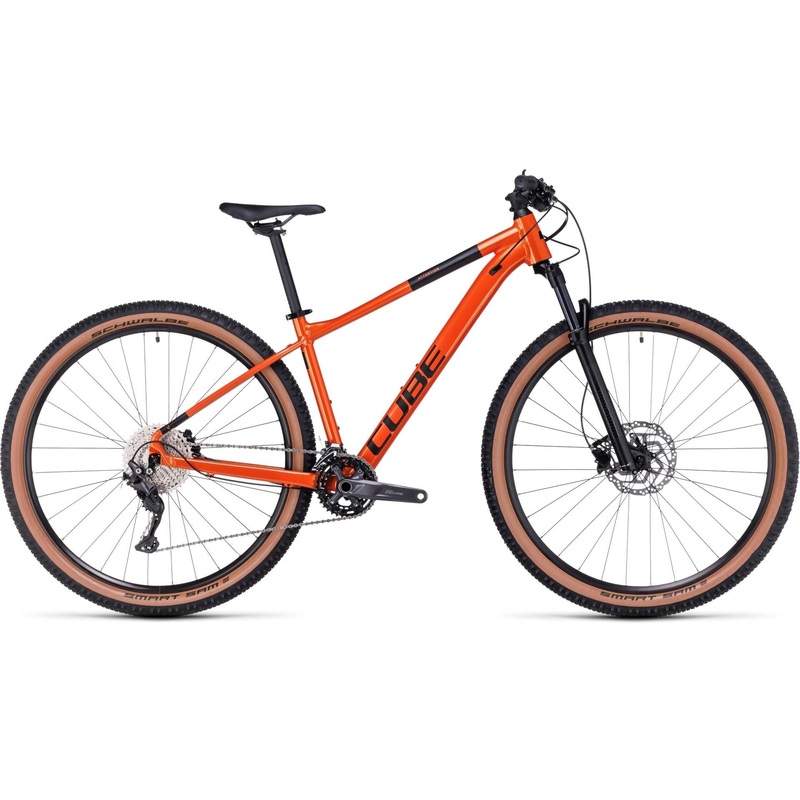 Cube Attention Hardtail Mountain Bike Fire Orange ‘n’ Black XS
