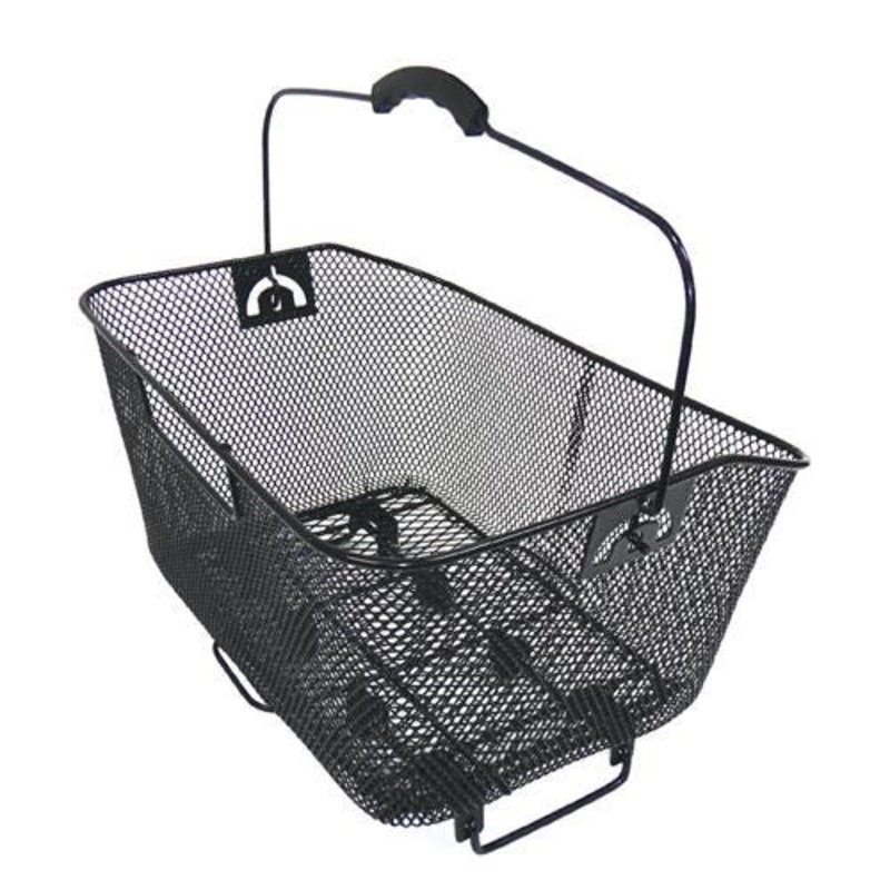 Wire Mesh Rear Basket Black QR
