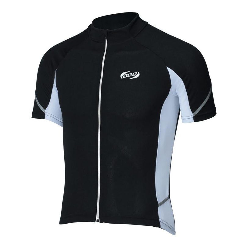 BBB Comfortfit Cycling Jersey Black/White SM