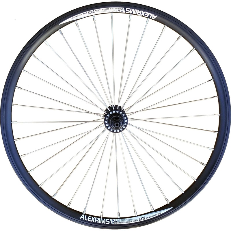 Alexrims DA22 Front BMX Wheel 20 x 1 3/8” 36H 3/8” Axle Black