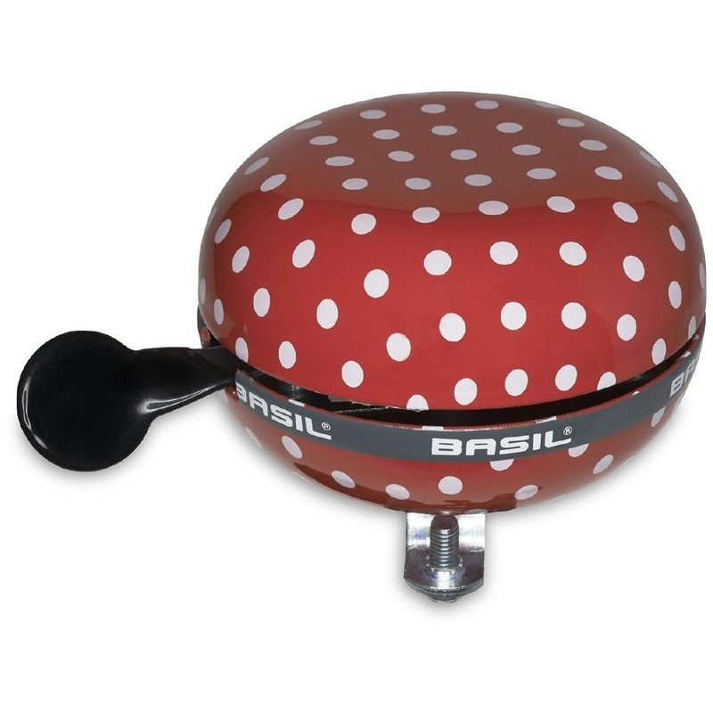 Basil Polkadot Bell 80mm Red/White