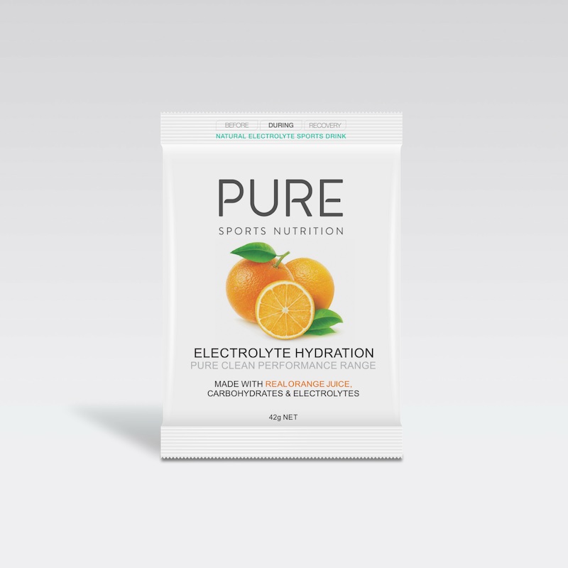 PURE Orange Electrolyte Hydration Powder Sachet 42g