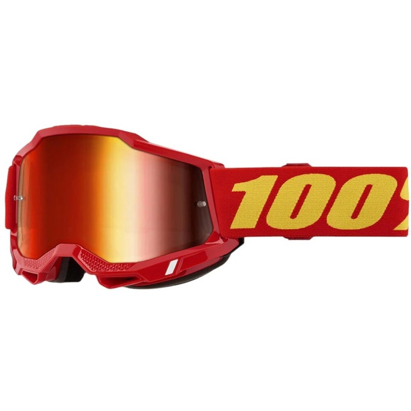 100% Accuri 2 Goggles Red – Mirror Red Lens