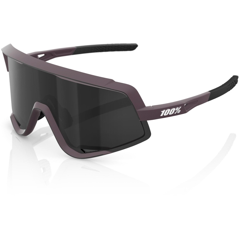 100% Glendale Sunglasses Soft Tact Deep Purple – Black Mirror Lens
