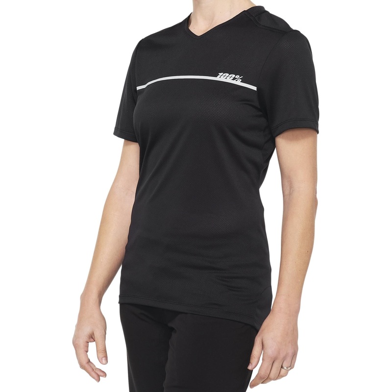 100% Ridecamp Women’s Jersey Black/Grey