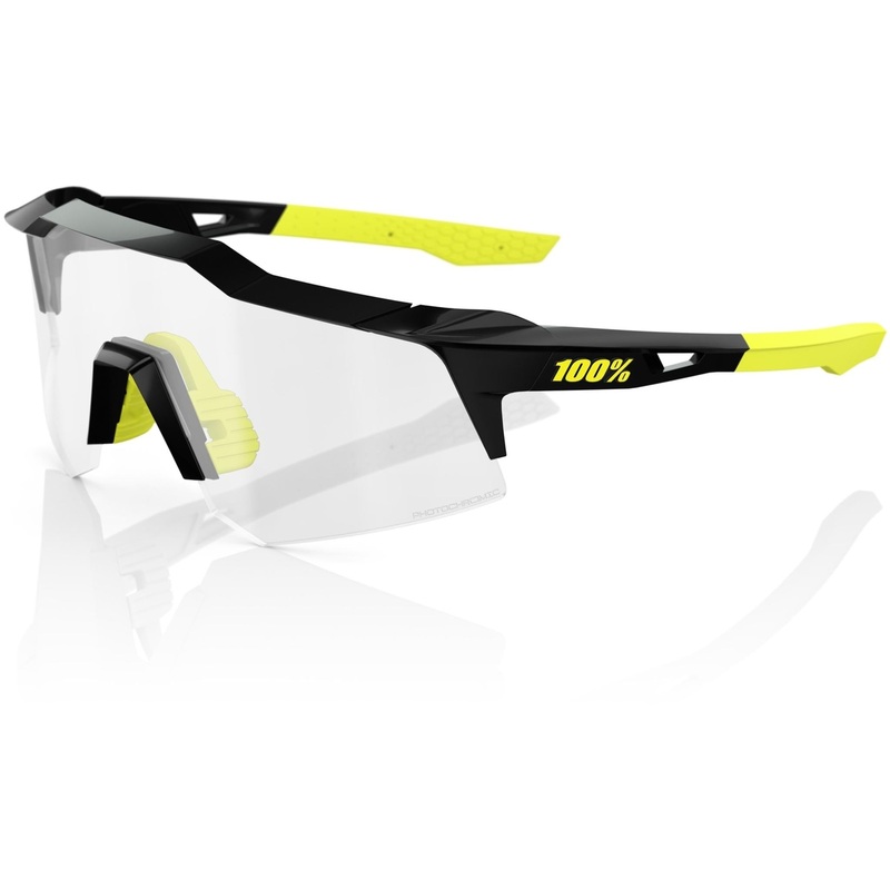 100% Speedcraft XS Sunglasses Gloss Black – Photochromic Lens