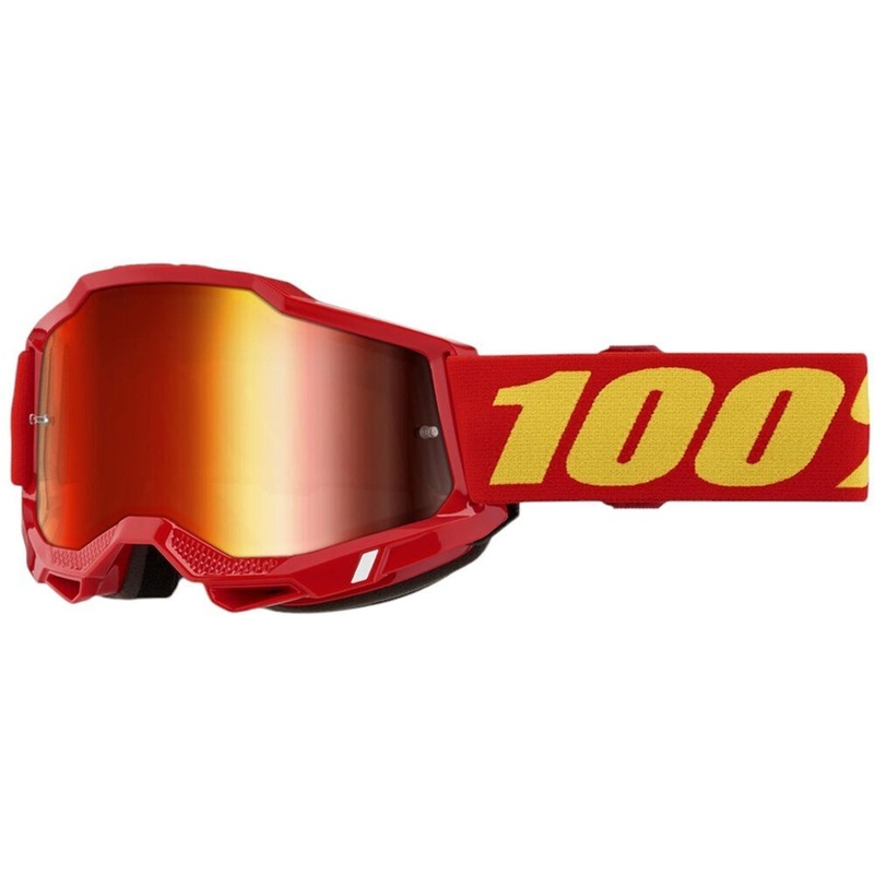 100% Accuri 2 Youth Goggles Red – Mirror Red Lens