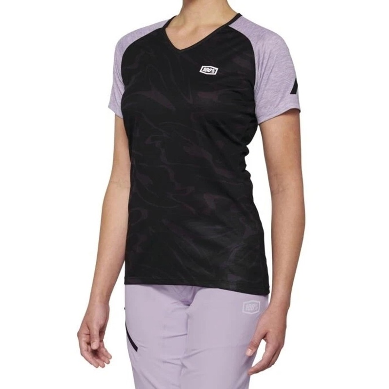 100% Airmatic Women’s Short Sleeve Jersey Purple SM