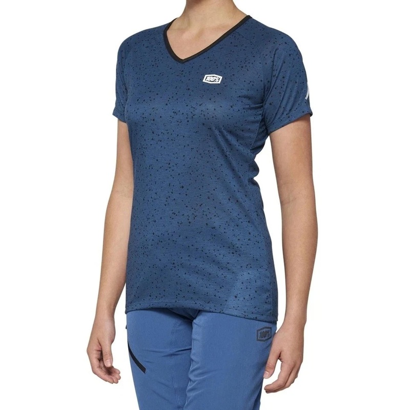 100% Airmatic Women’s Short Sleeve Jersey Slate Blue SM