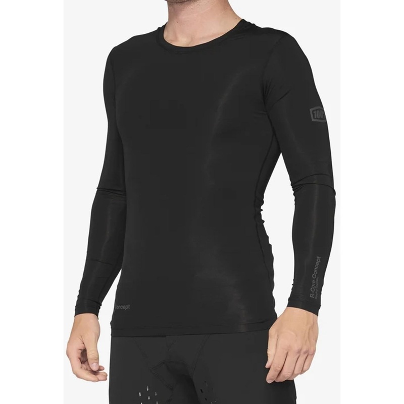 100% R-Core Concept Long Sleeve Jersey Black SM