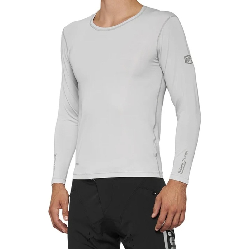 100% R-Core Concept Long Sleeve Jersey Grey SM