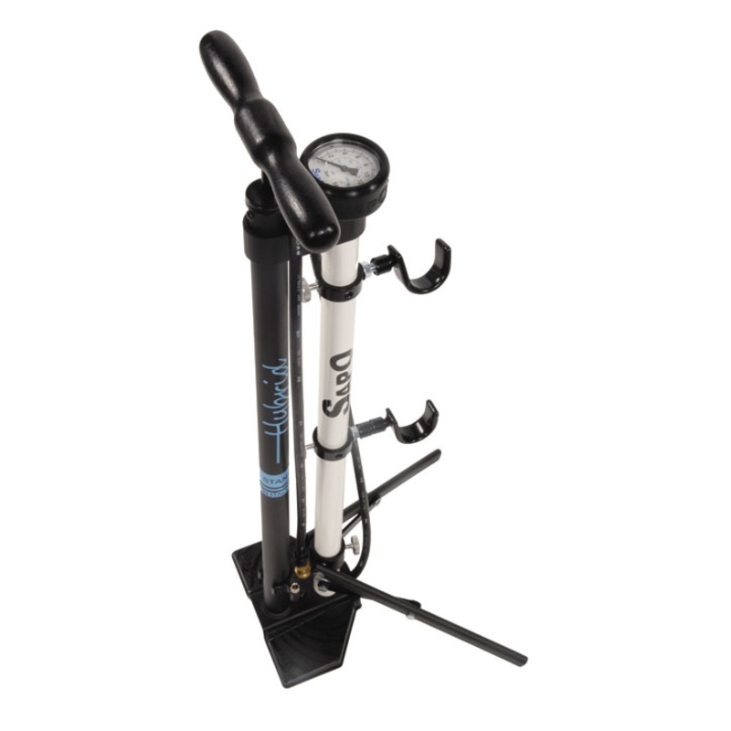 Floor pump and FLOD HYBRID 097 stand