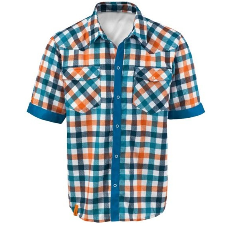 Shirt Button shirt Scott Roarban Blue – Orange XL