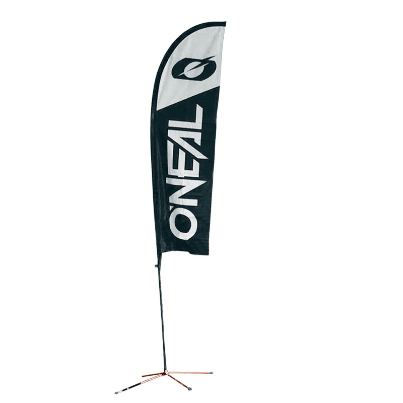 Beach flag flag Black 70×370 cm