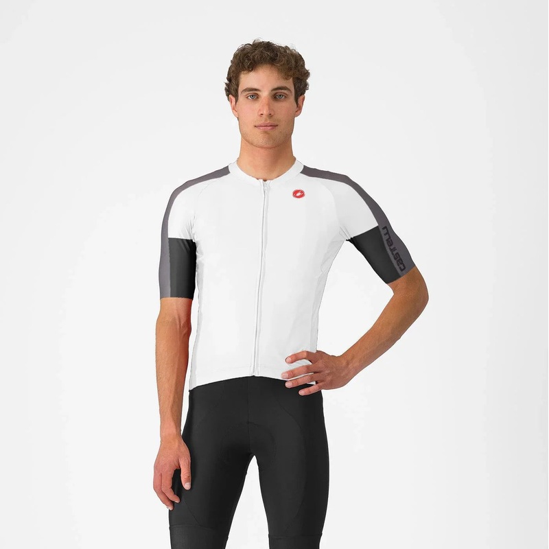 Castelli entry shirt 6 2025 Ivory/Smoky Gray-Light Black S