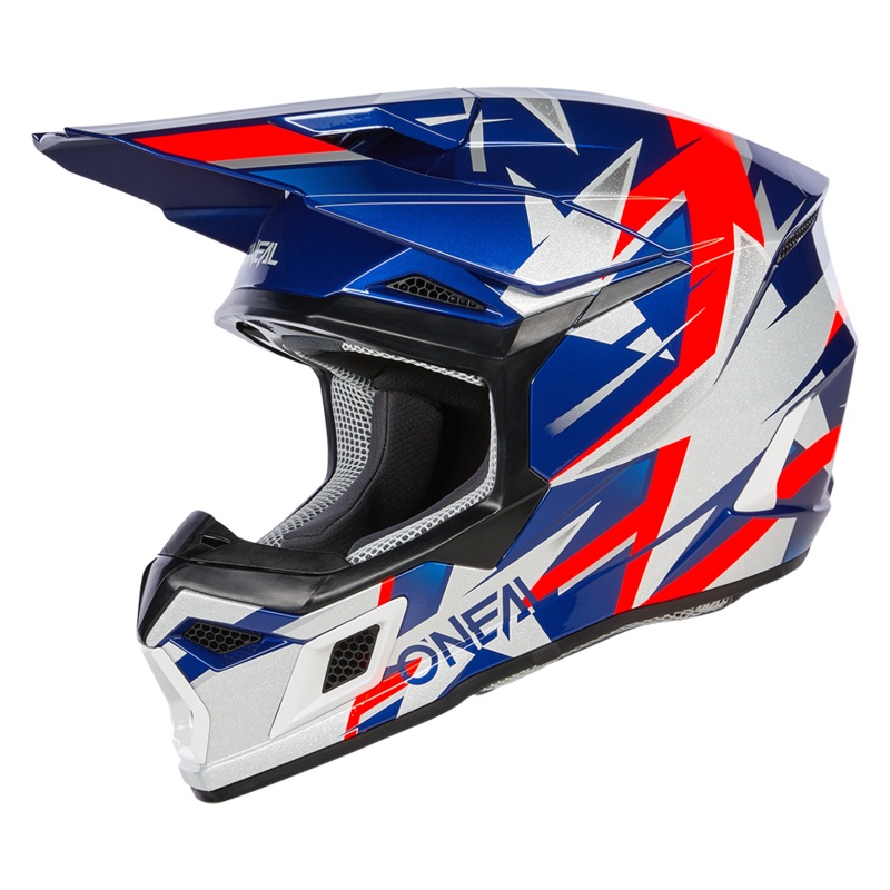 3Srs Ride helmet Blue/White/Red XS