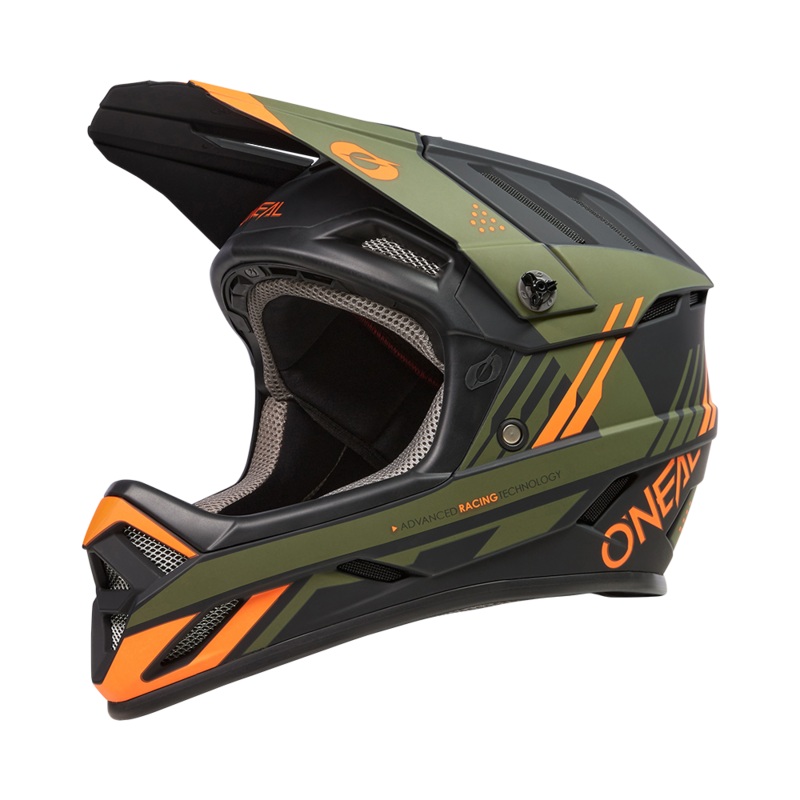 Backflip Strike helmet Black/Orange/Olive XS