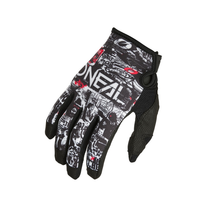 Mayhem Attack gloves Black/White S