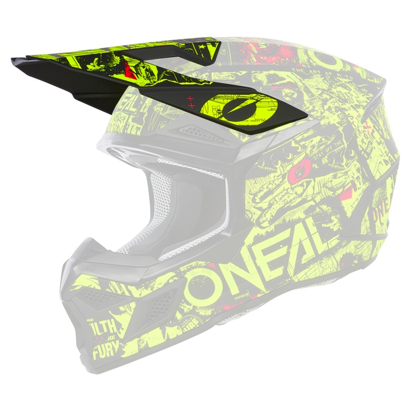 3Srs Attack spare visor Black/Neon Yellow One size