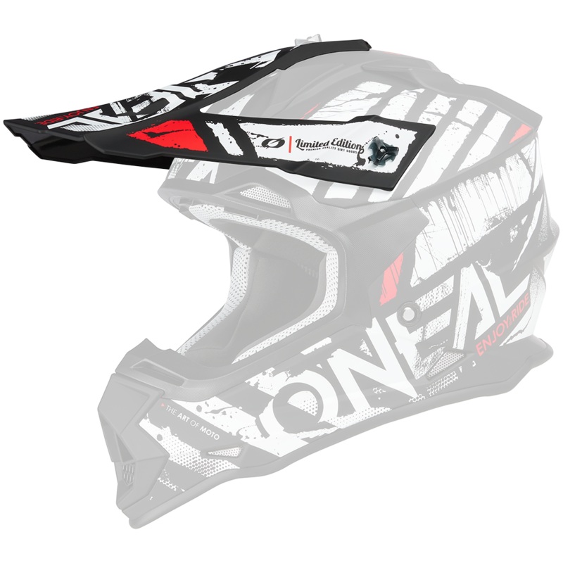 Spare visor for 2srs glitch helmet Black/White One size