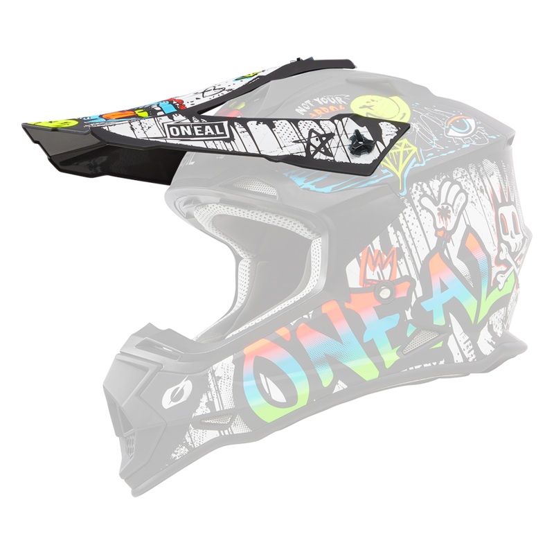 Spare visor for 2Srs Rancid helmet Black/White One size