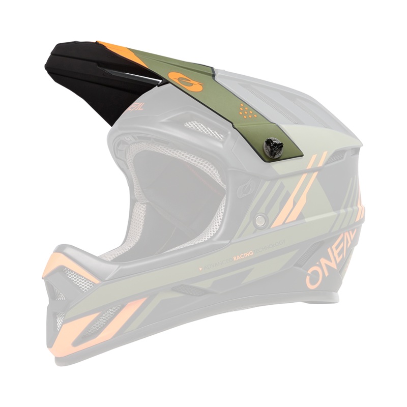 Spare visor for Backflip Strike helmet Black/Orange/Olive One size