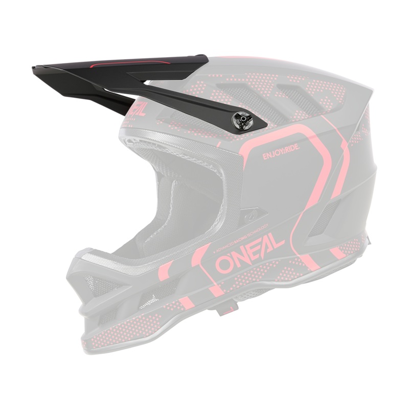 Spare visor for Blade Polyacrylite Strike helmet Black/red One size