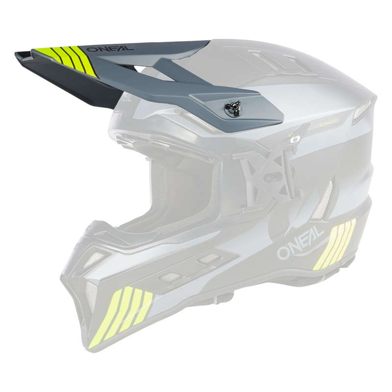 Spare visor for Ex-Srs Hitch helmet Black/Gray/Neon Yellow One size