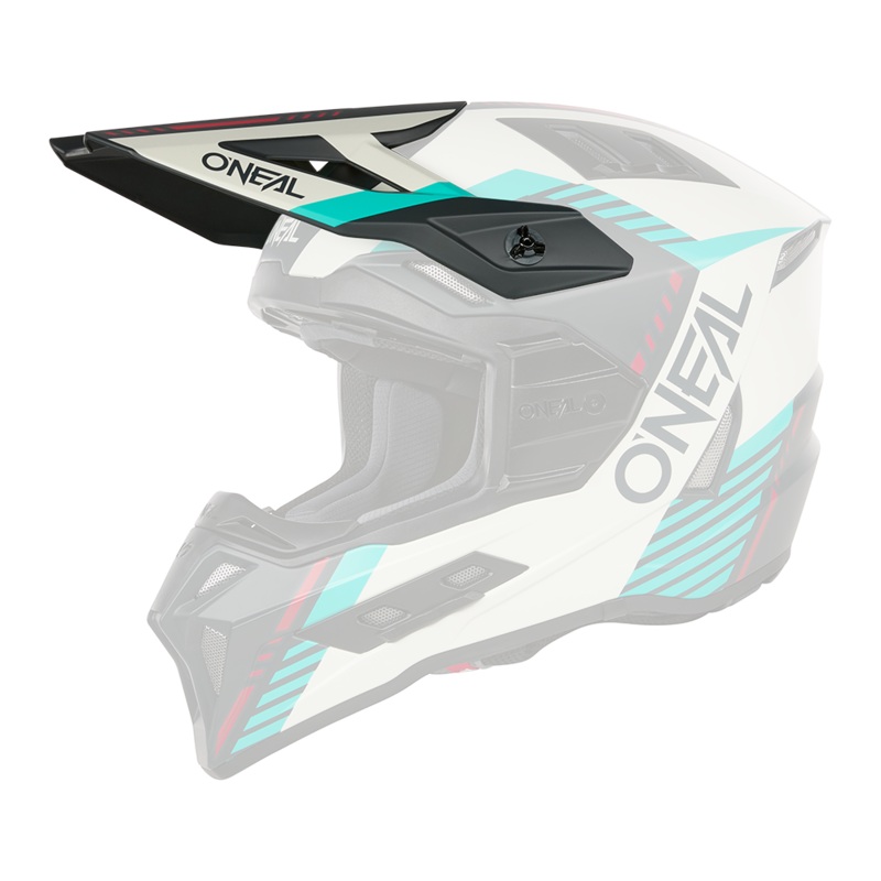 Spare visor for ex-Srs Quin helmet Gray/Teal One size