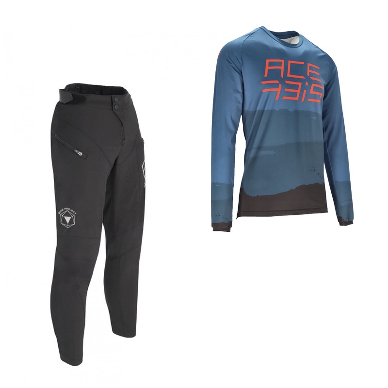 Combo offer – Acerbis Legacy MTB + trousers + Acerbis MTB Flex Speed shirt Blue-black S 30